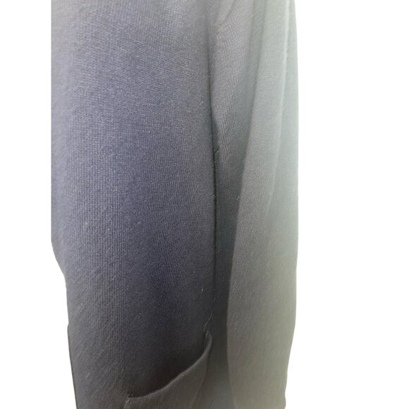 TALBOTS Women's Large Navy Blue Open Front Cardigan Sweater Long Length READ - Picture 6 of 14
